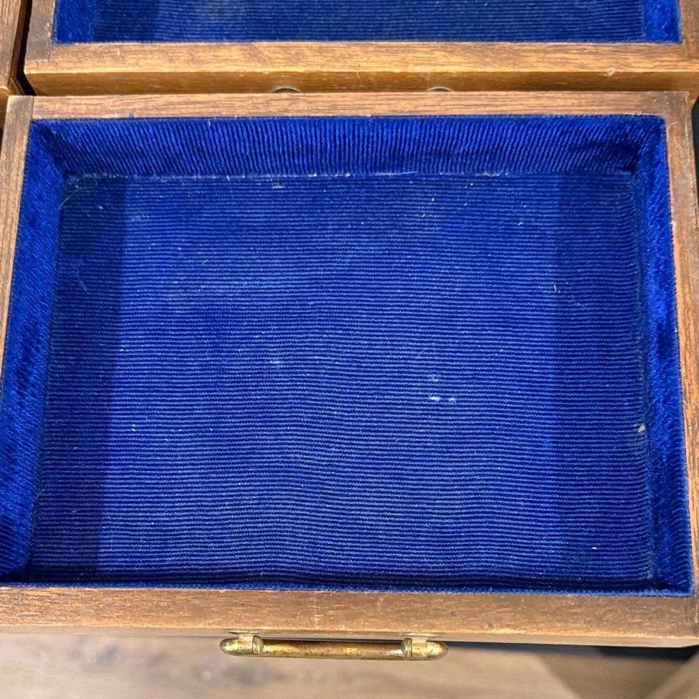 Wooden Jewelry Box with 4 Drawers with Handles - Picture 11 of 15